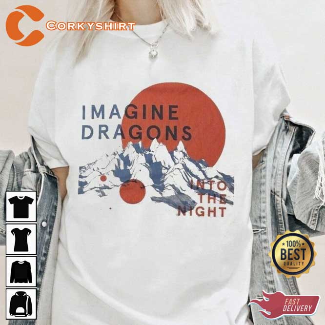 Into The Night Imagine Dragons Mercury World Tour 2023 T-Shirt