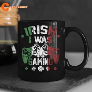 Irish I Was Gaming Funny St Patricks Day Gamer Adult Mug