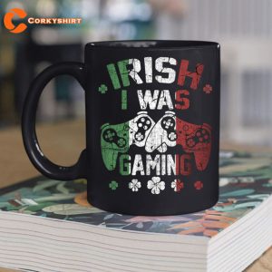 Irish I Was Gaming Funny St Patricks Day Gamer Adult Mug