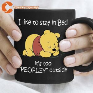 It's Too Peopley Outside Pooh Mug