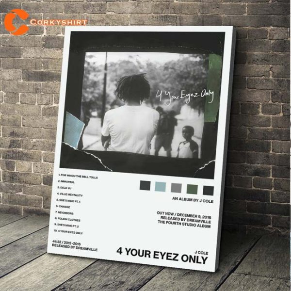 J Cole Rapper 4 Your Eyez Only Album Tracklist Poster