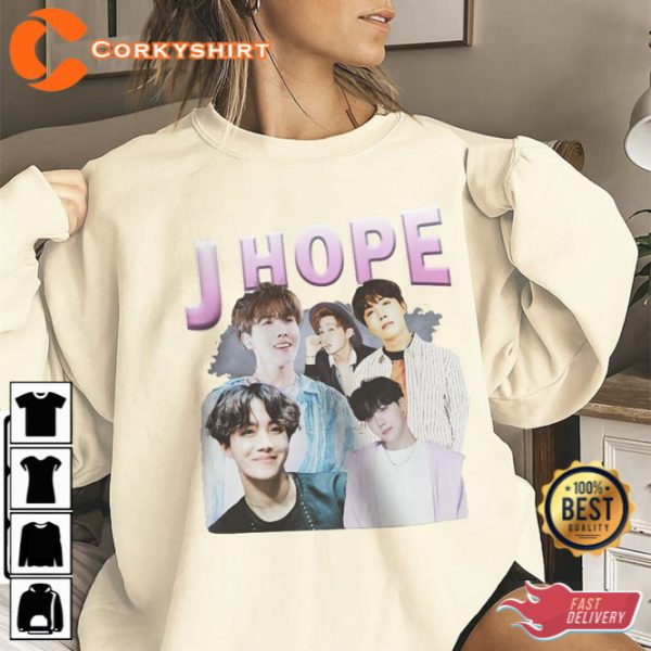 J Hope Vintage Bootleg Sweatshirt Gift For Fan