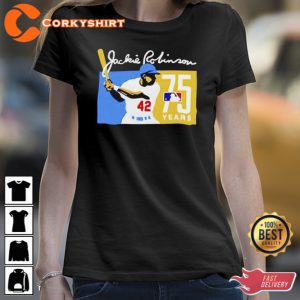 Jackie Robinson Los Angeles Baseball 75 Years Shirt 3