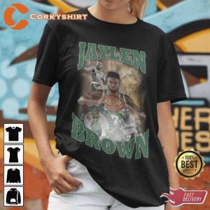 Jaylen Brown Lakers Basketball 90's Vintage T-Shirt (6)