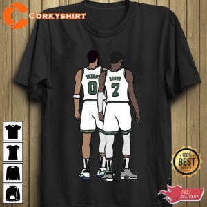 Jaylen Brown Vs Jayson Tatum Boston Celtics Basketball Shirts