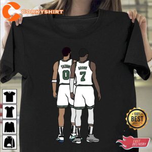 Jaylen Brown Vs Jayson Tatum Boston Celtics Basketball Shirts
