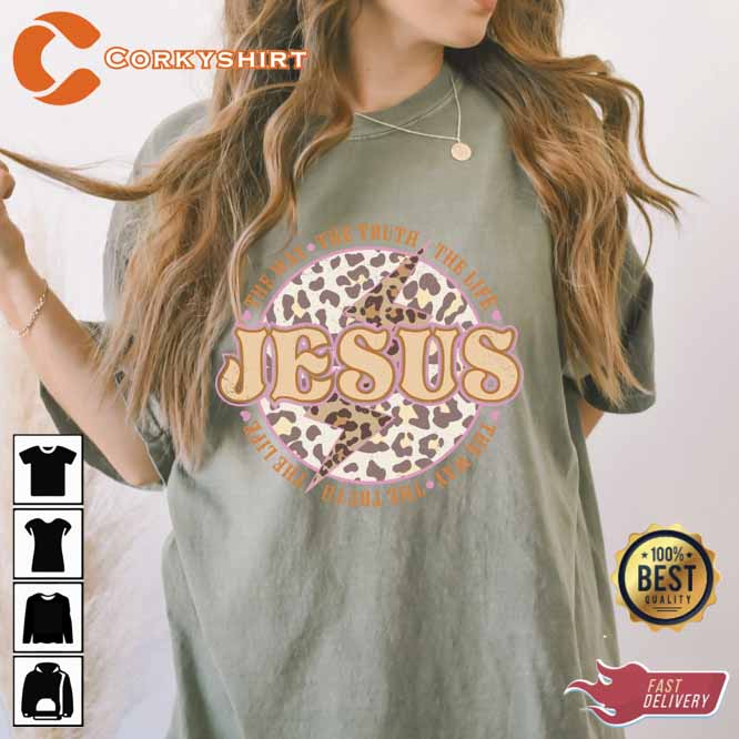 Jesus The Way Comfort Color T-Shirt3