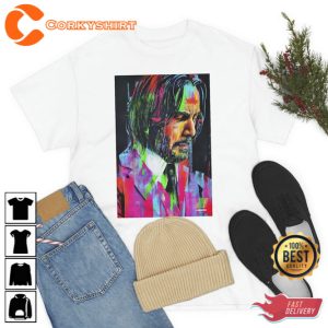 John Keanu Reeves Wick Chapter 4 Movie T-Shirt Gift For Fan