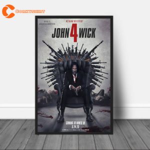 John Wick 4 2023 Coming Soon Poster Canvas