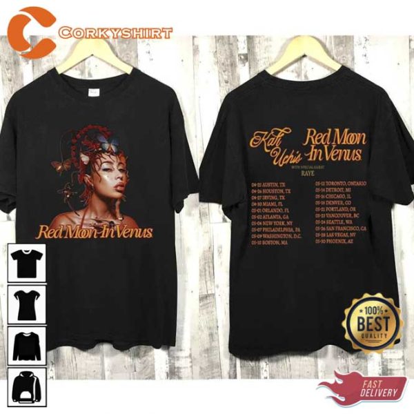 Kali Uchis Red Moon In Venus Tour 2023 T-Shirt