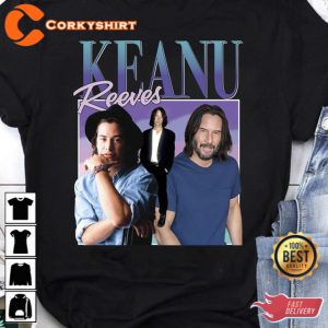Keanu Reeves Action Movie Vintage T-Shirt Gift For John Wick Fan 1