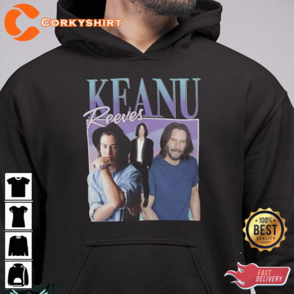 Keanu Reeves Action Movie Vintage T-Shirt Gift For John Wick Fan