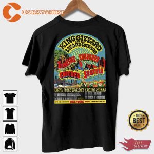 King Gizzard _ The Lizard Wizard USA Residency Tour 2023 T-Shirt3