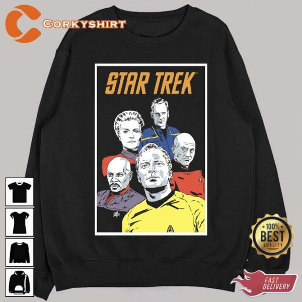 Kirk Sisko Team Up Star Trek Design Sweatshirt