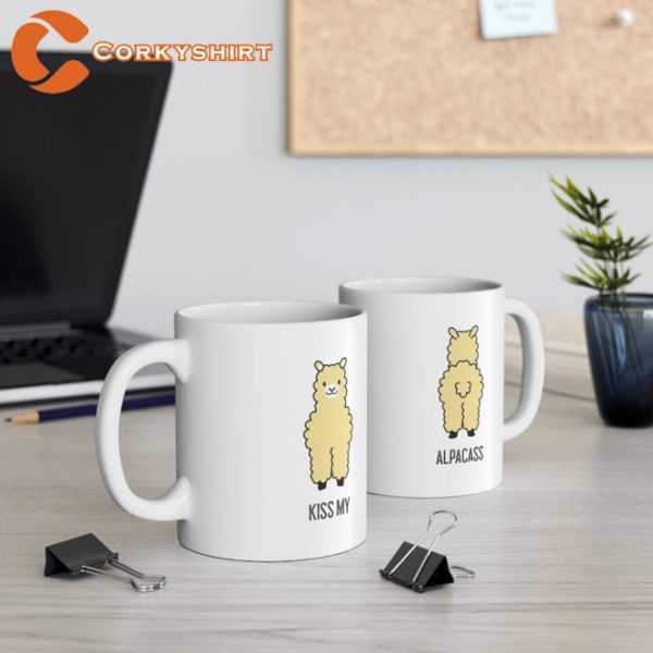 Kiss My Alpaca Coffee Mug Llama Coffee Mug