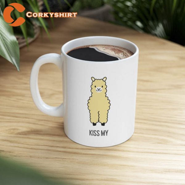 Kiss My Alpaca Coffee Mug Llama Coffee Mug