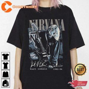 Kurt Cobain 1982-94 Anime Manga Fan Gift Unisex T-Shirt