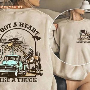 Lainey Wilson Heart Like A Truck Cowboy T-shirt 2 Side