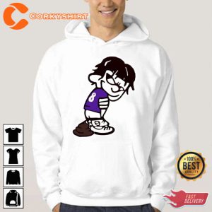 Lamar Poopin Funny Design Lamar Jackson Unisex Hoodie