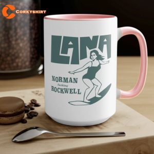 Lana Del Rey Norman Rockwell Surfer Mug 2