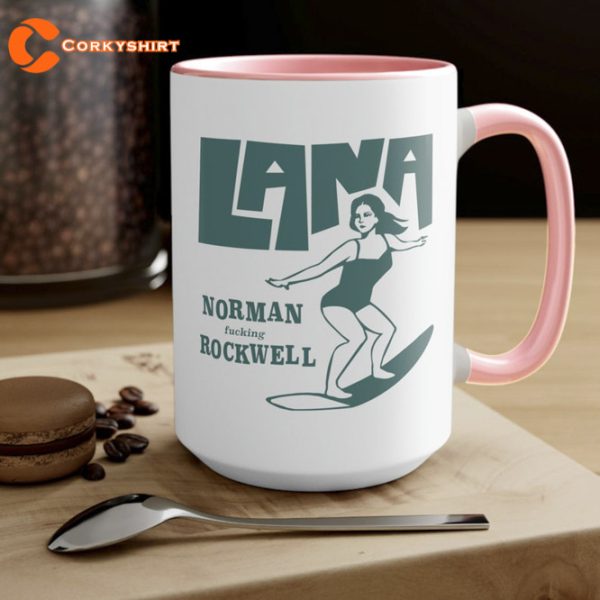 Lana Del Rey Norman Rockwell Surfer Mug