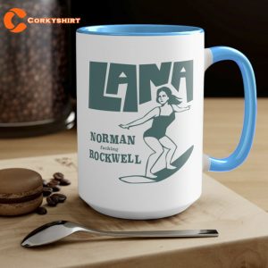 Lana Del Rey Norman Rockwell Surfer Mug 4