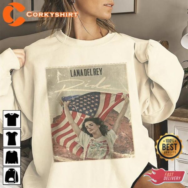 Lana Del Rey Singer Born To Die Retro Kraft Paper Vintage Shirt