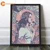 Lana Del Rey Singer Colombia Psychedelic Hippie Style Tour Vintage Poster