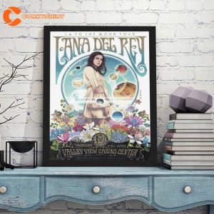 Lana Del Rey Singer LA to the Moon Vintage Poster