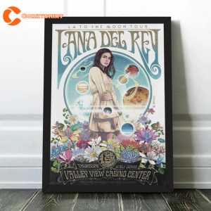 Lana Del Rey Singer LA to the Moon Vintage Poster