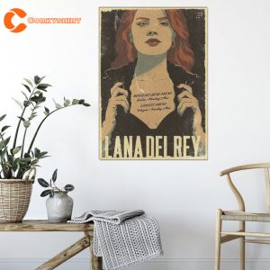 Lana Del Rey Singer Music Tour Vintage Poster