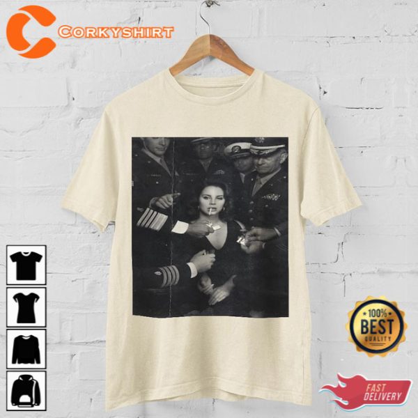 Lana Del Rey Singer Smoking Cigarette Vintage Shirt