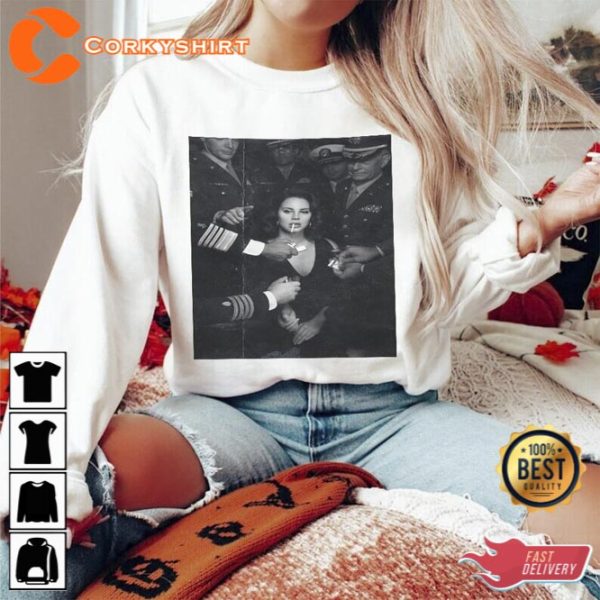 Lana Del Rey Singer Smoking Cigarette Vintage Shirt