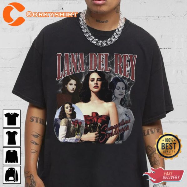 Lana Del Rey Summertime Saddness Vintage Bootleg Shirt Gift For Fan