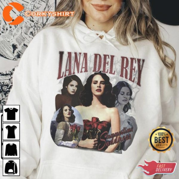 Lana Del Rey Summertime Saddness Vintage Bootleg Shirt Gift For Fan