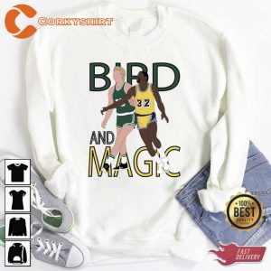 Larry Bird And Magic Johnson Unisex T-Shirt3