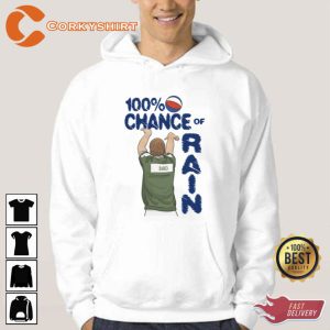 Larry Bird One Hundred Percent Chance Of Rain T-shirt2 (1)