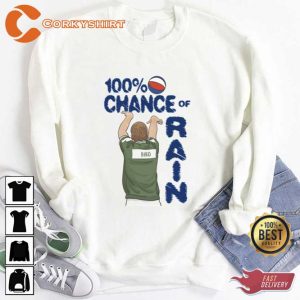 Larry Bird One Hundred Percent Chance Of Rain T-shirt3 (1)