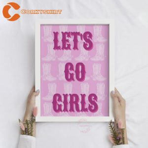 Let_s Go Girl Western Cowgirl Poster1