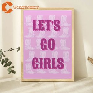 Let_s Go Girl Western Cowgirl Poster2