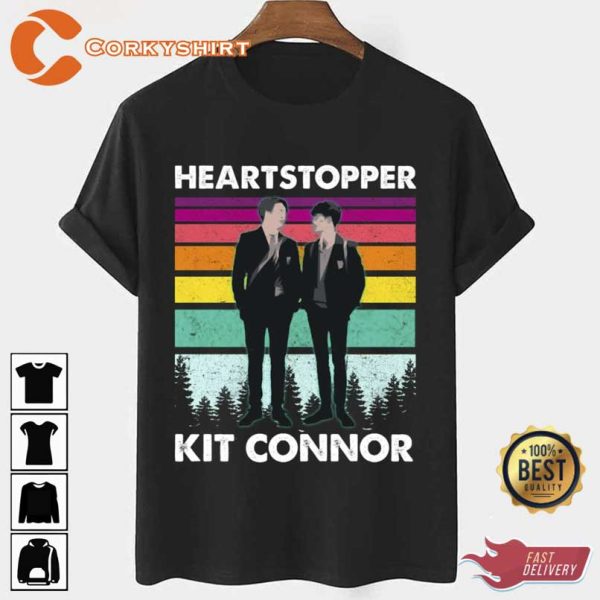 Lgbtq Heartstopper Kit Connor Joe Locke Nick Charlie Vintage Unisex T-shirt