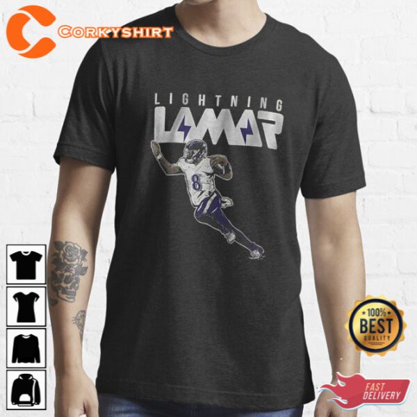 Lighting Lamar for Baltimore Ravens Fans T-Shirt