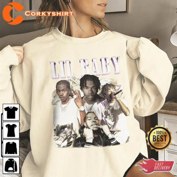 Lil Baby Vintage Bootleg Sweatshirt Gift For Fan