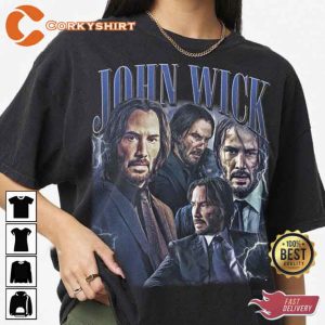 Limited John Wick 4 Movie Vintage T-Shirt