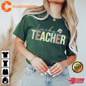 Lucky Teacher St Patricks Day Shirt Gift For Teacher 1