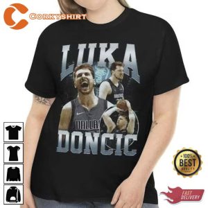 Luka Doncic 90s Bootleg Unisex T-shirt (2)