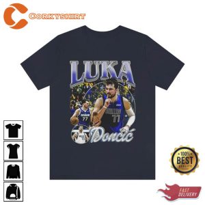 Luka Doncic Vintage Style 90s Dallas Texas Basketball Unisex Tshirt