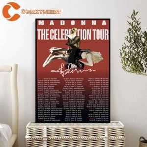 Madonna Queen Of Pop The Celebration Tour 2023 Poster