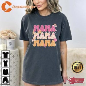 Mama Cute Happy Mothers Day Gift for Mom Crewneck Shirt