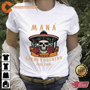 Mana Pop Rock Mexico Lindo Y Querido 2023 Tour Unisex T-Shirt